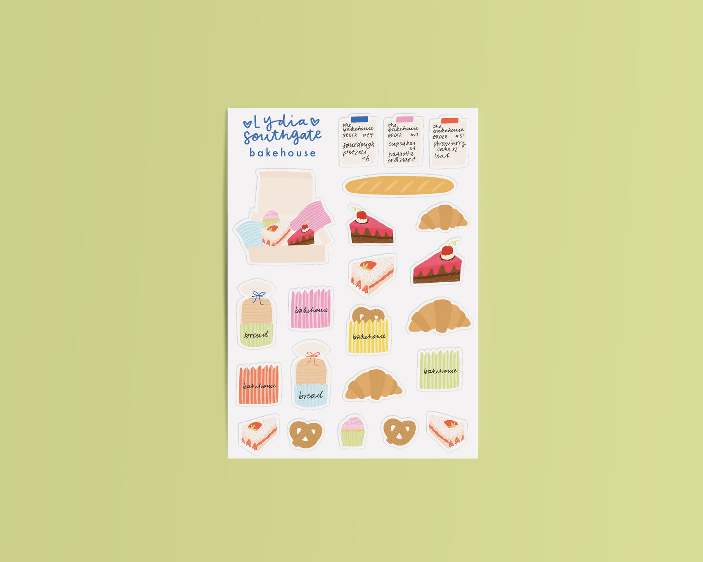 Bakehouse Sticker Sheet