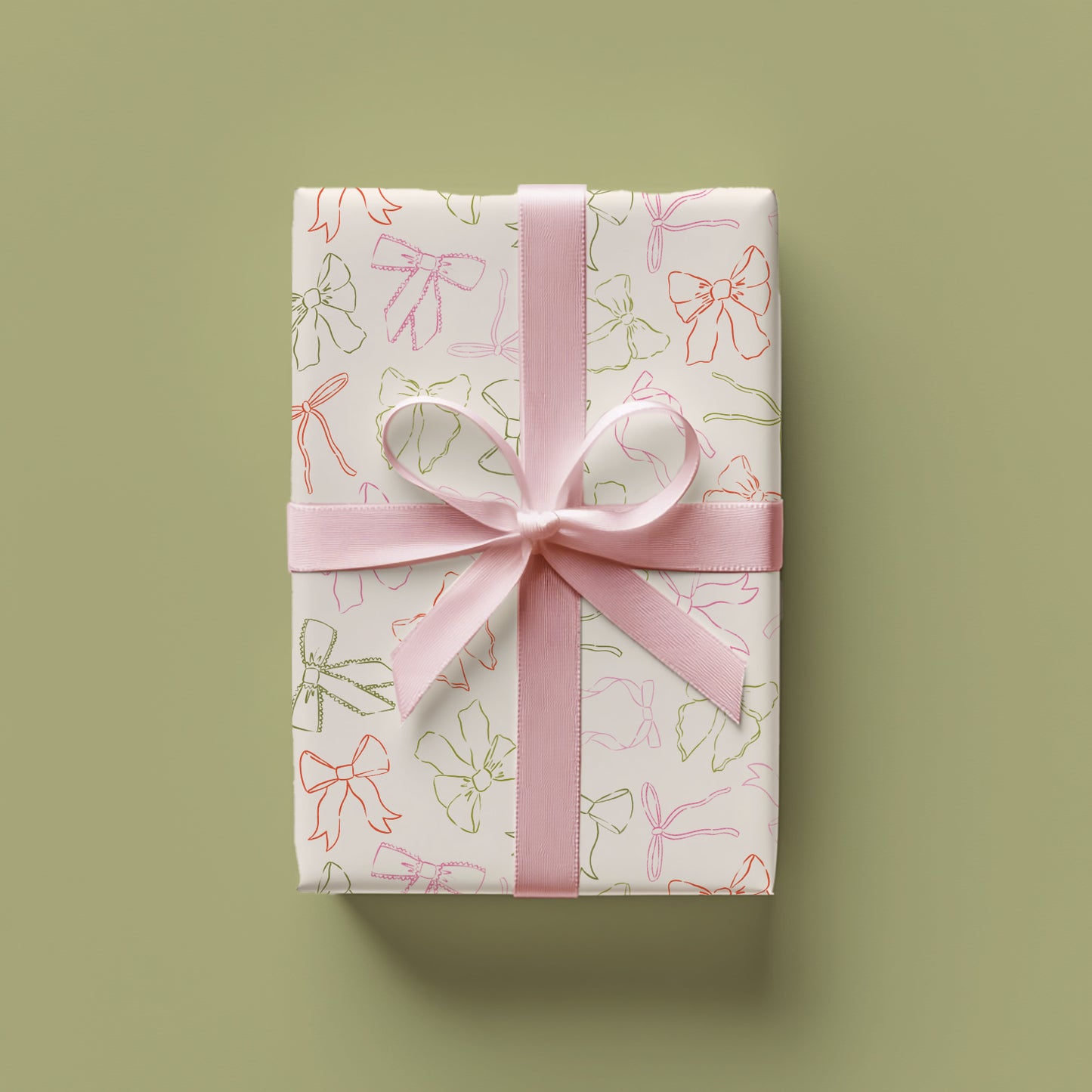 Christmas Bows Wrapping Paper Sheets