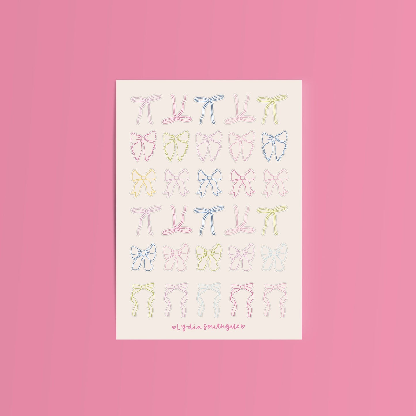 Bows Sticker Sheet
