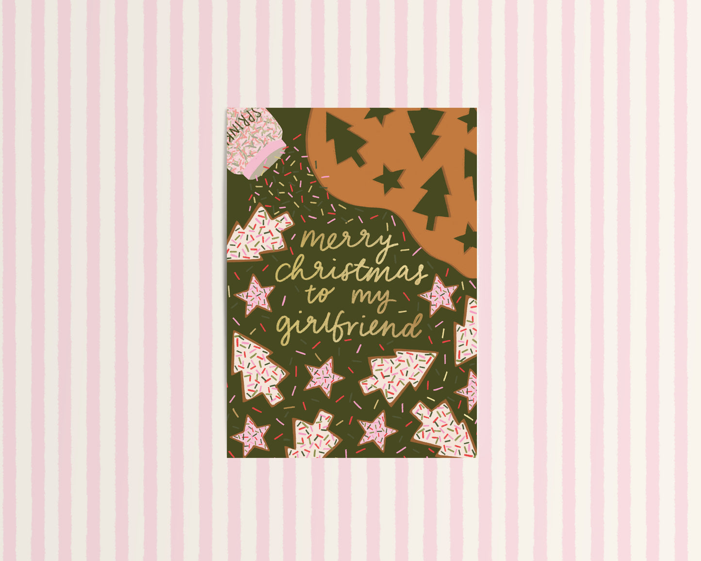 Merry Christmas to my Girlfriend Gingerbread Card