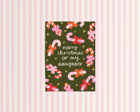 Merry Christmas to my Daughter Christmas Card
