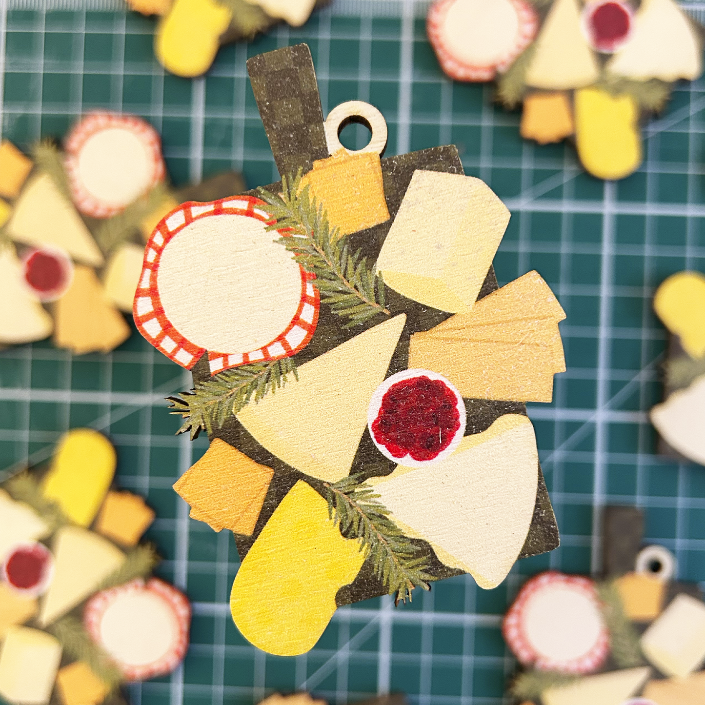 Cheeseboard Wooden Decoration