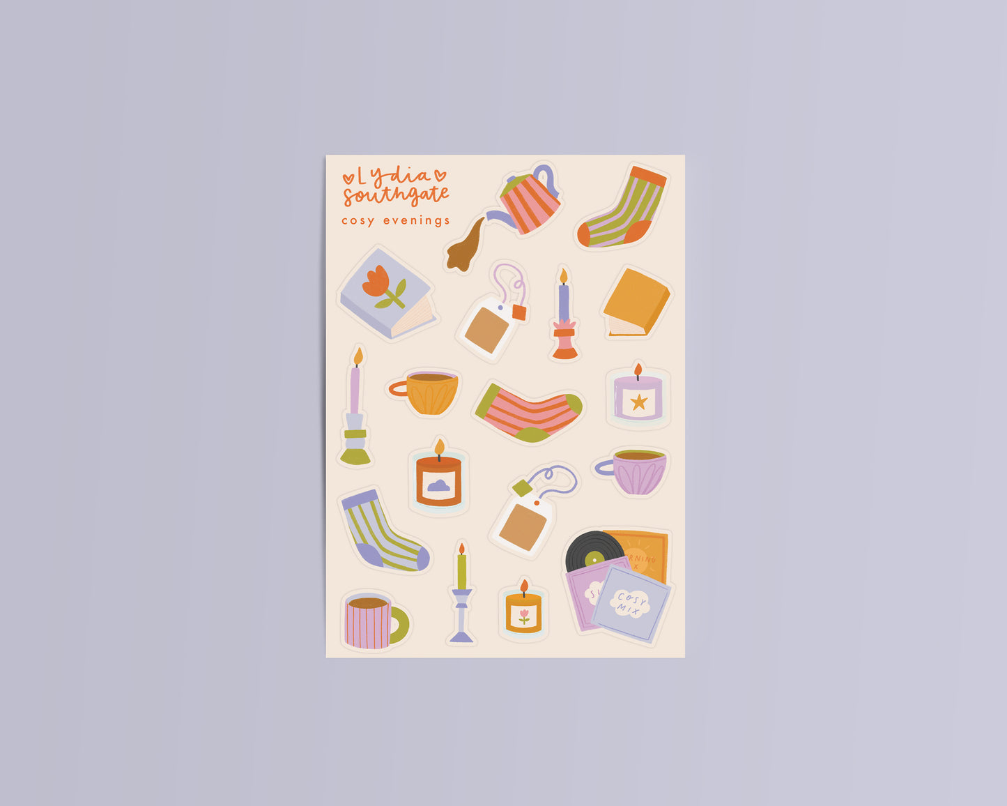 Cosy Evenings Sticker Sheet