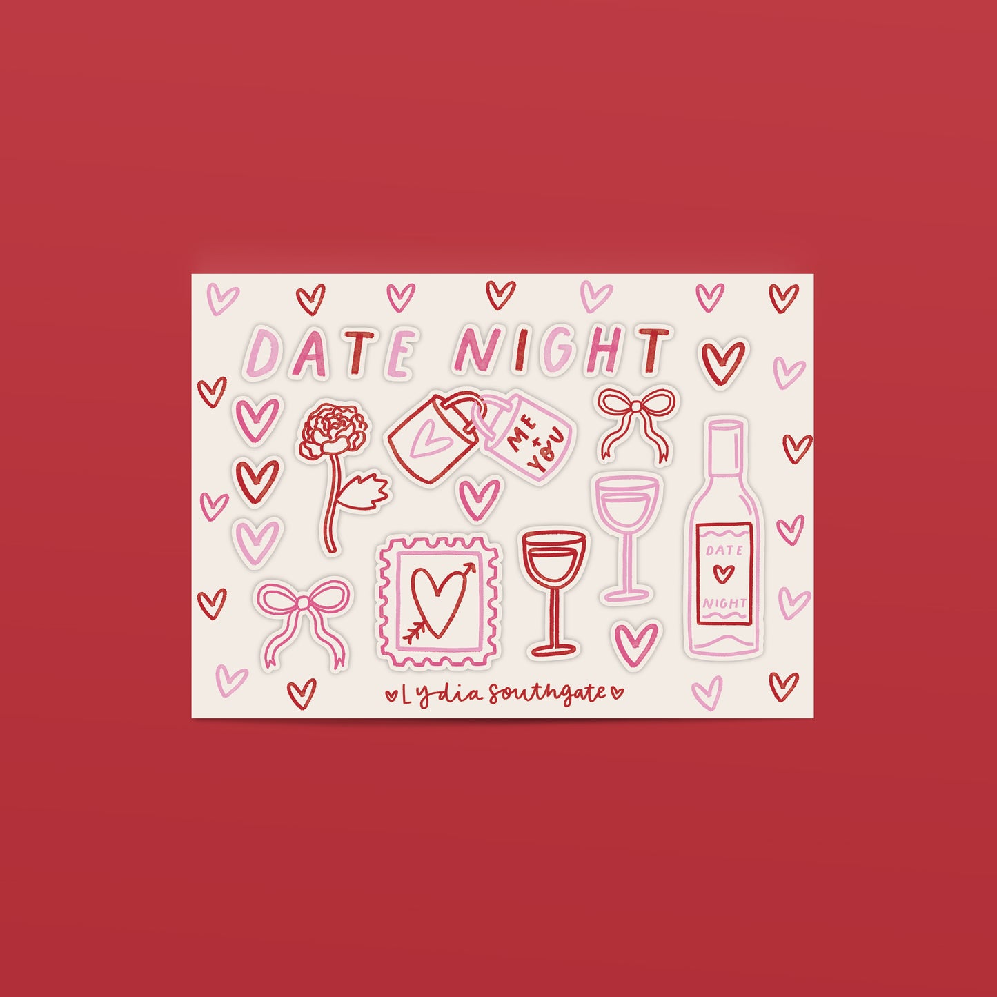 Date Night Mini Sticker Sheet