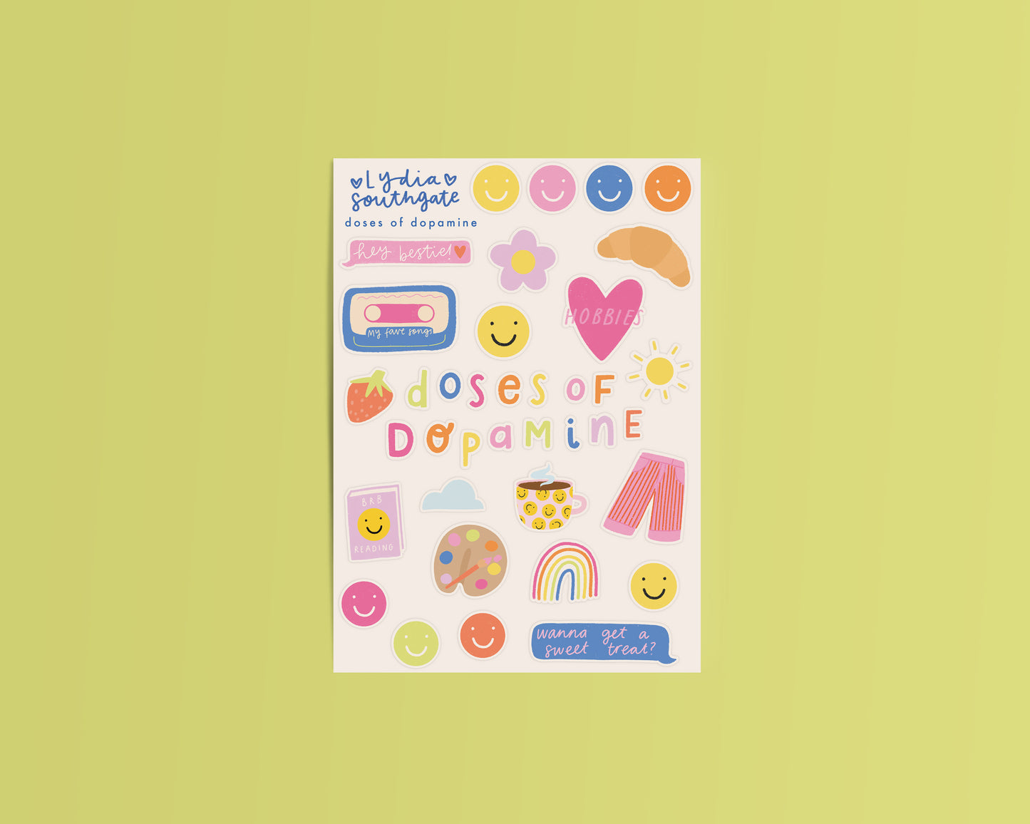 Doses of Dopamine Sticker Sheet