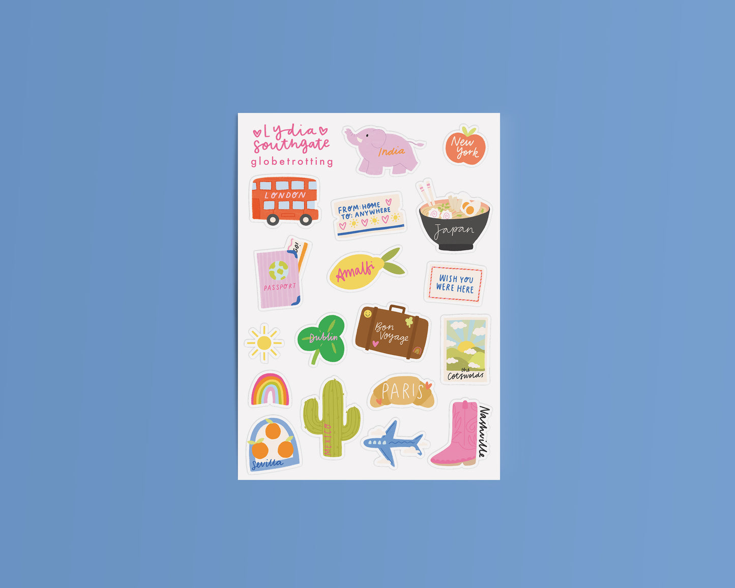 Globetrotting Sticker Sheet