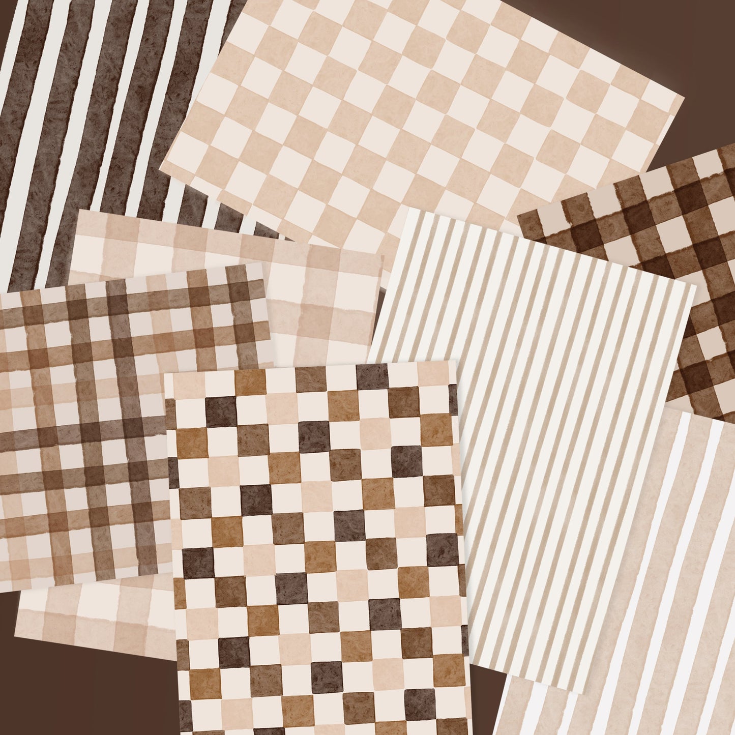 Coffee Painterly Deco Crafting Papers