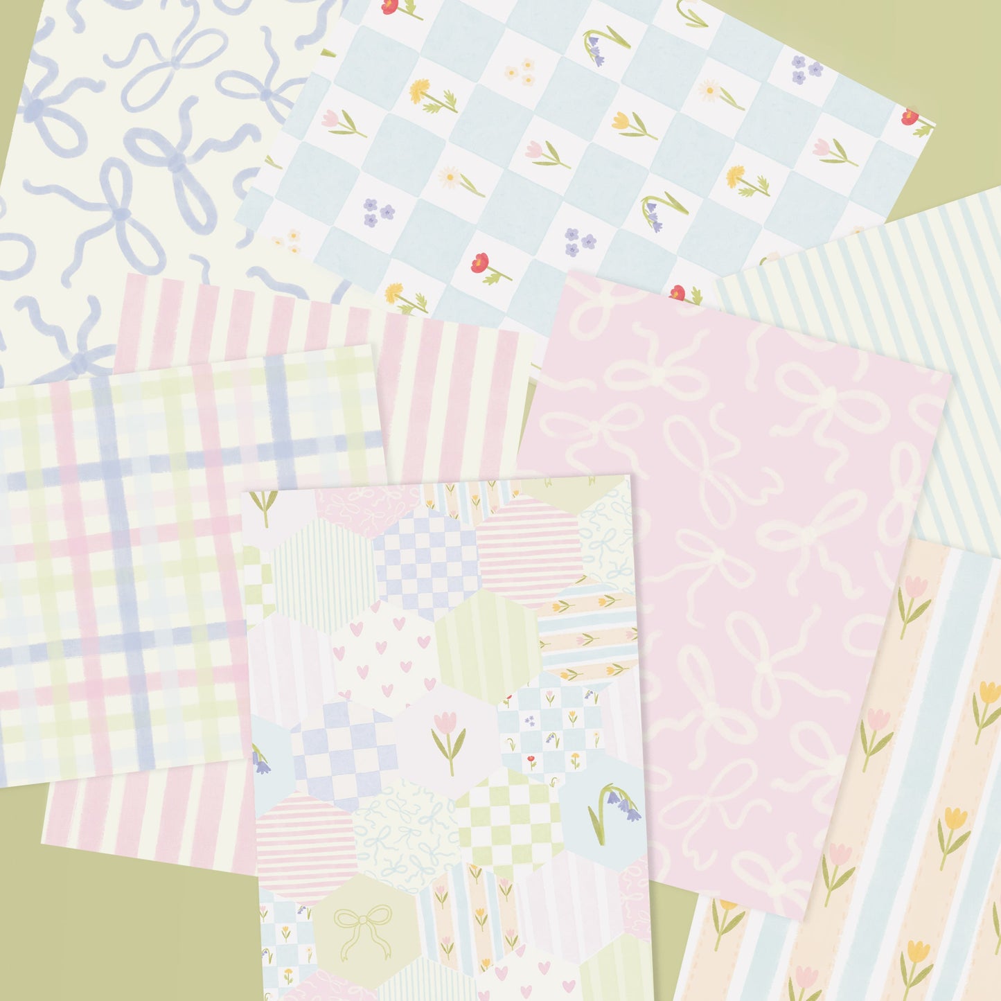Pretty Deco Crafting Papers