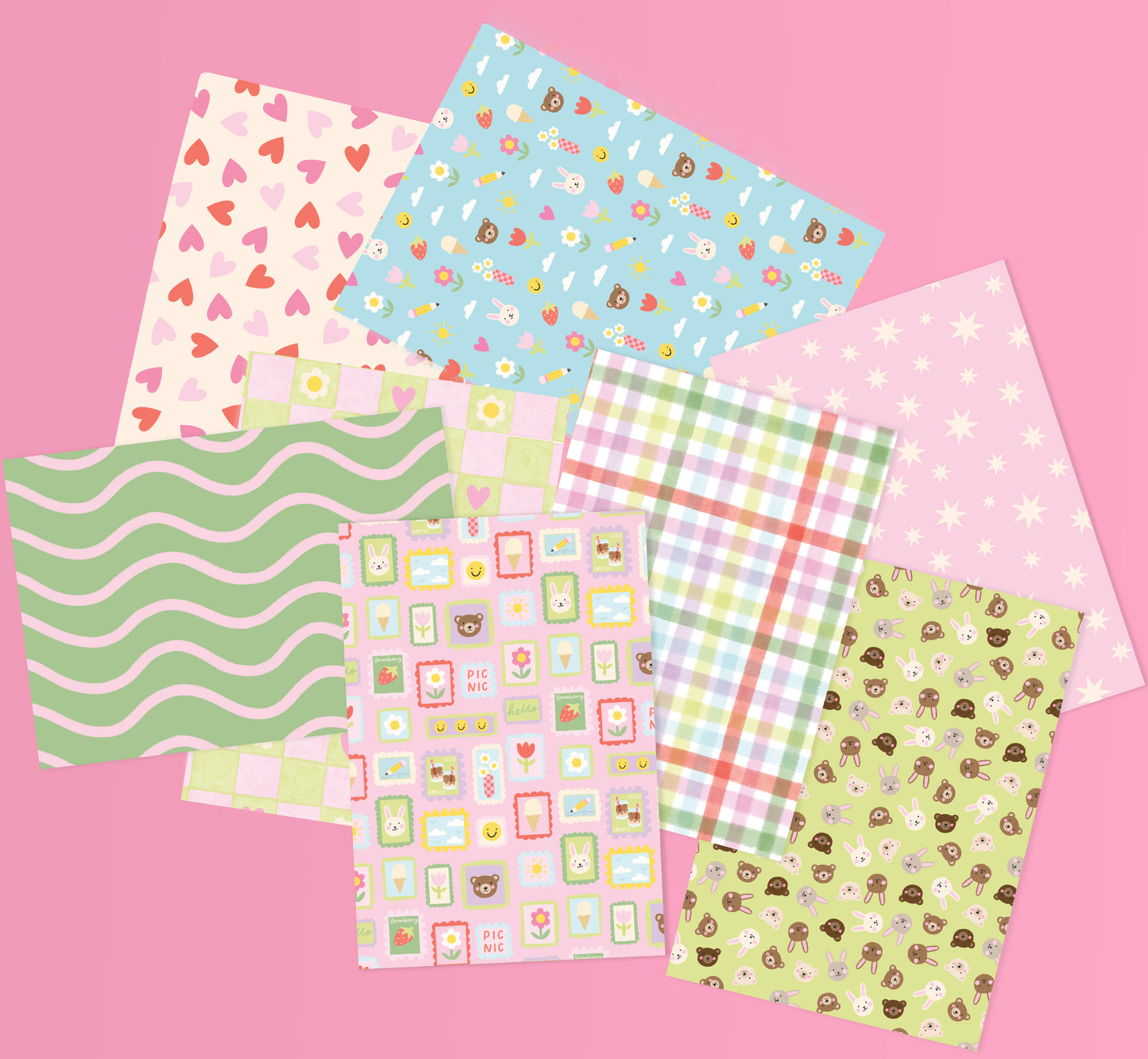 Cute Patterns Deco Crafting Papers