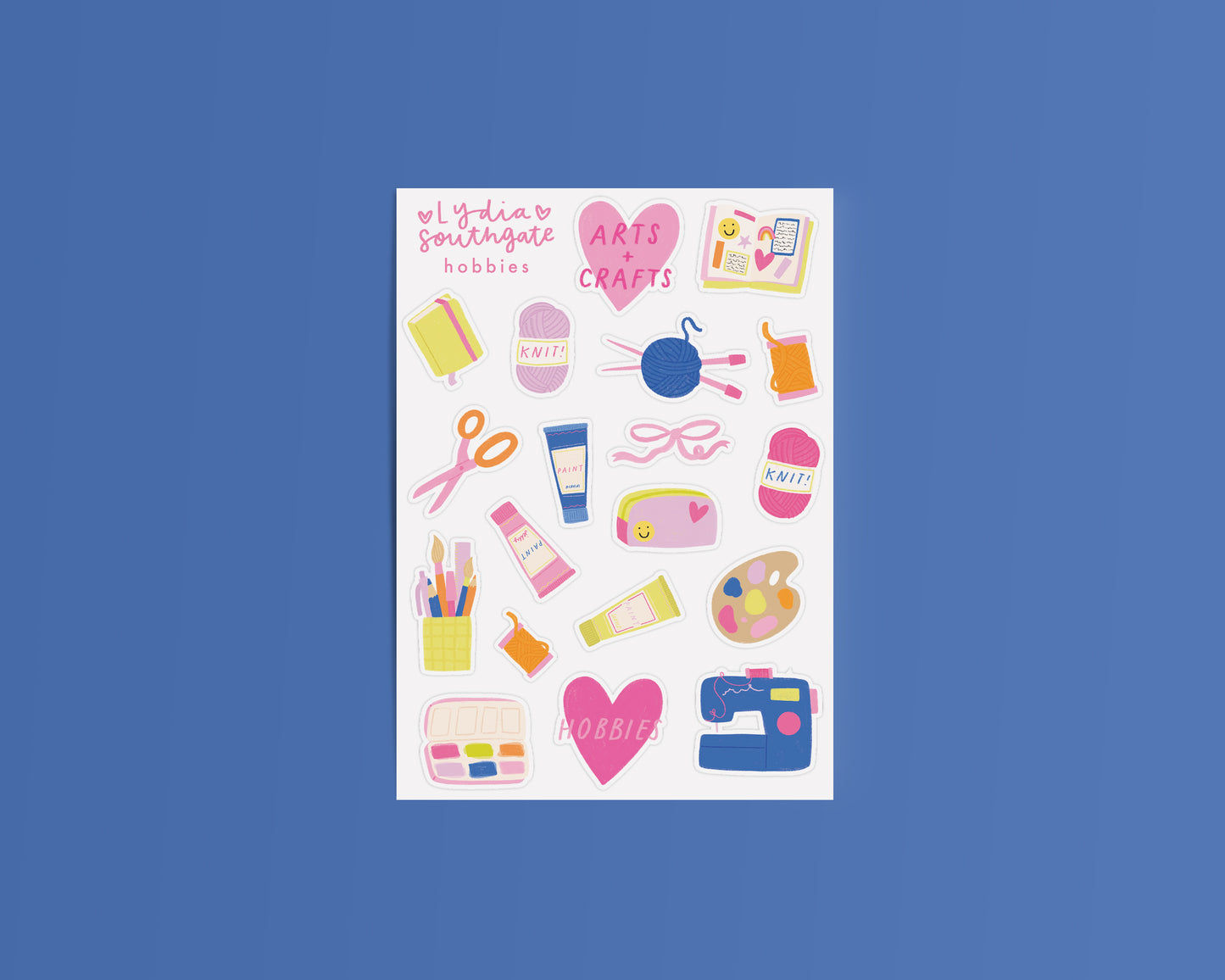 Hobbies Sticker Sheet