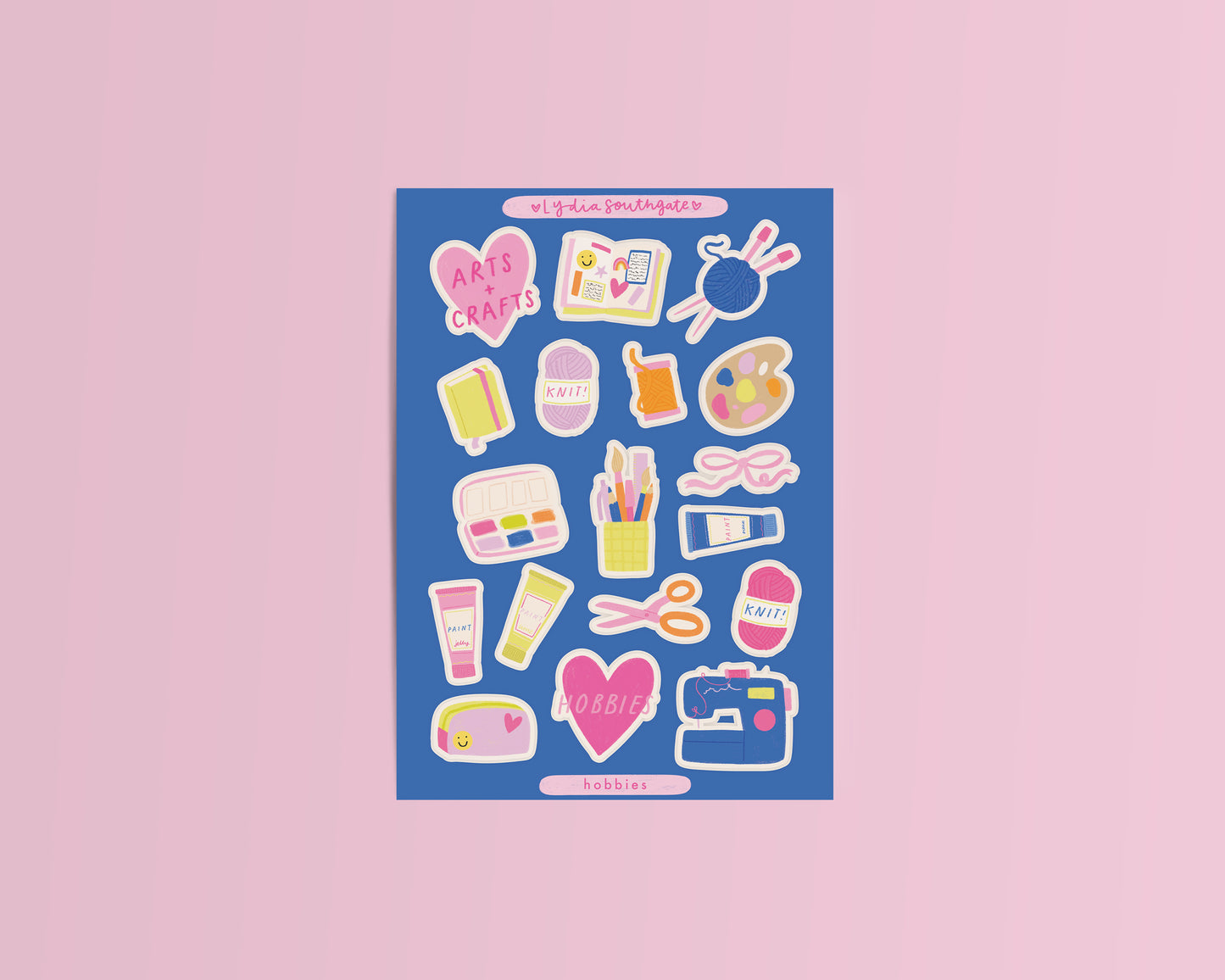 Hobbies Clear Vinyl Sticker Sheet