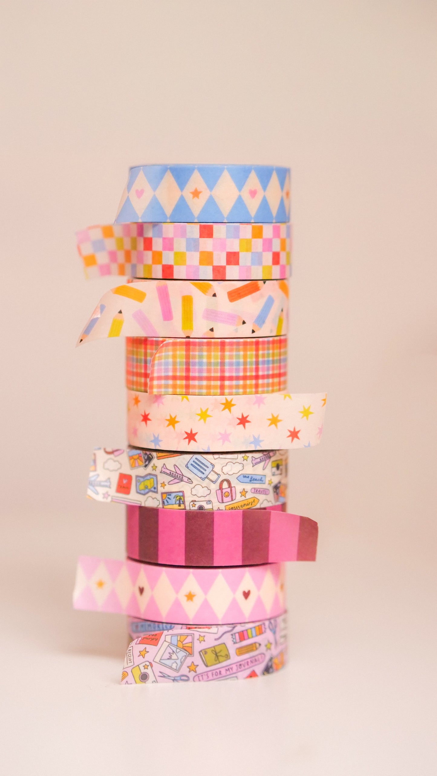 Blush Harlequin Washi Tape