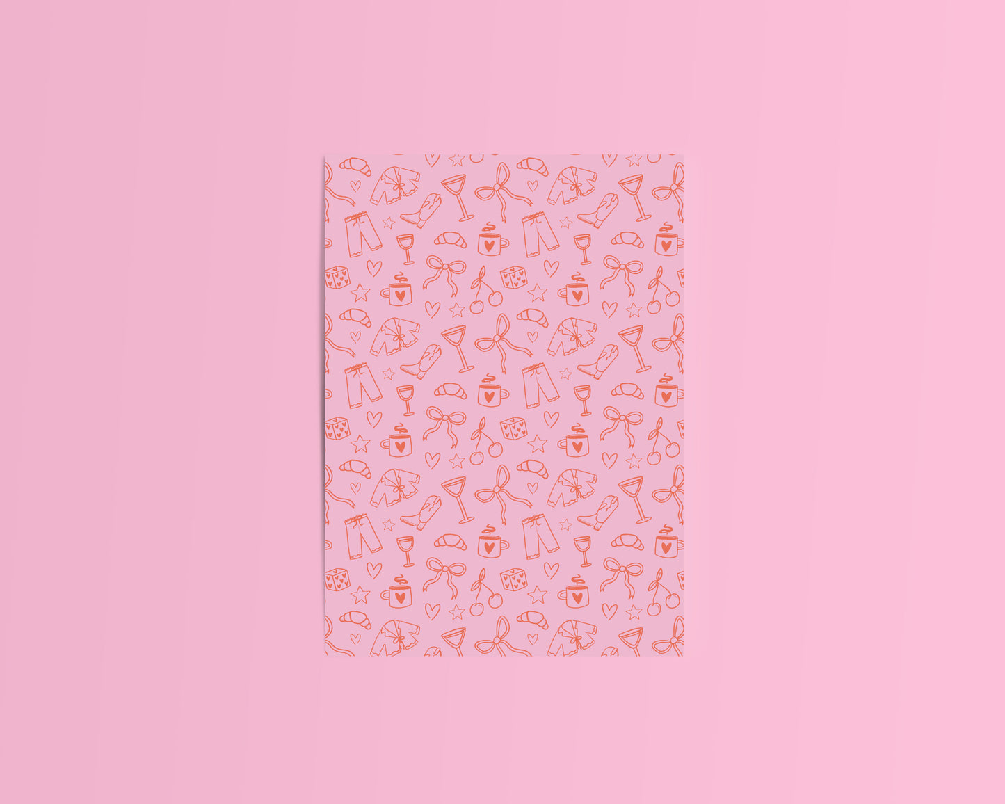 Red and Pink Deco Crafting Papers