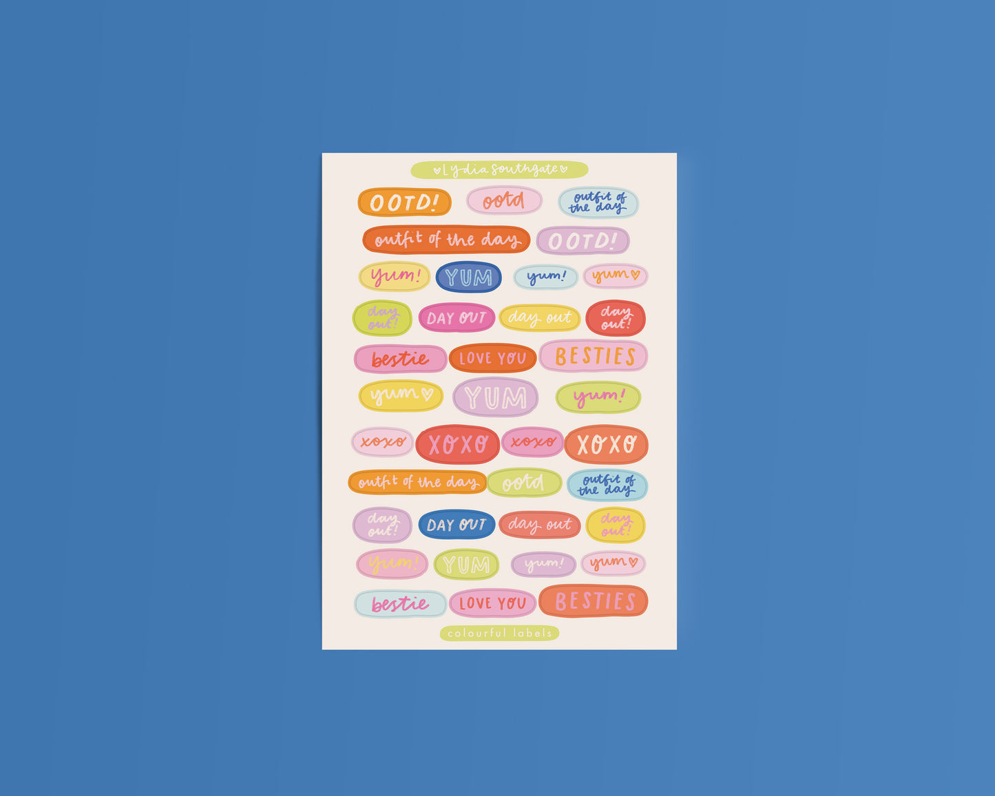 Labels Sticker Sheet
