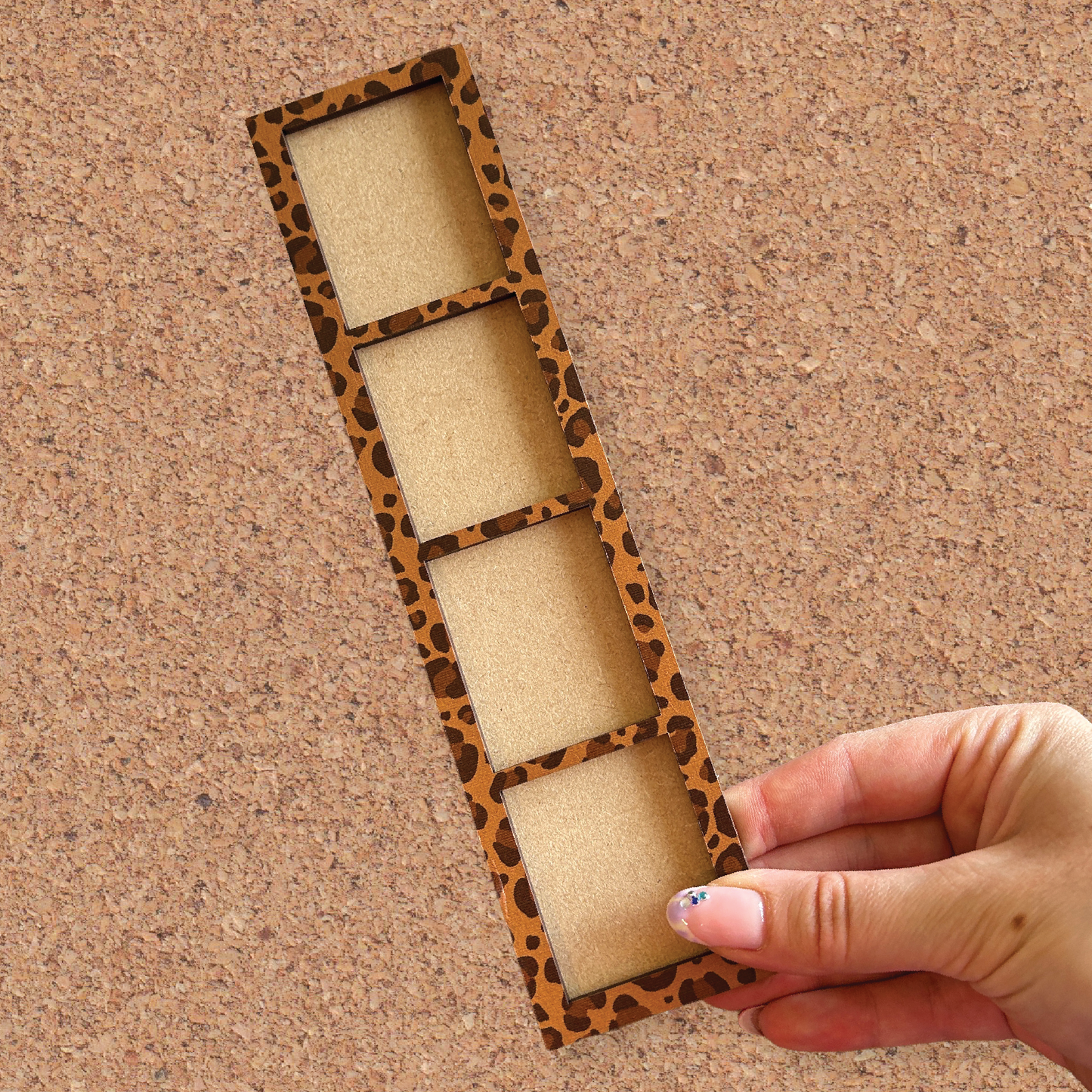 Leopard Print Photobooth Frame Magnet Decoration