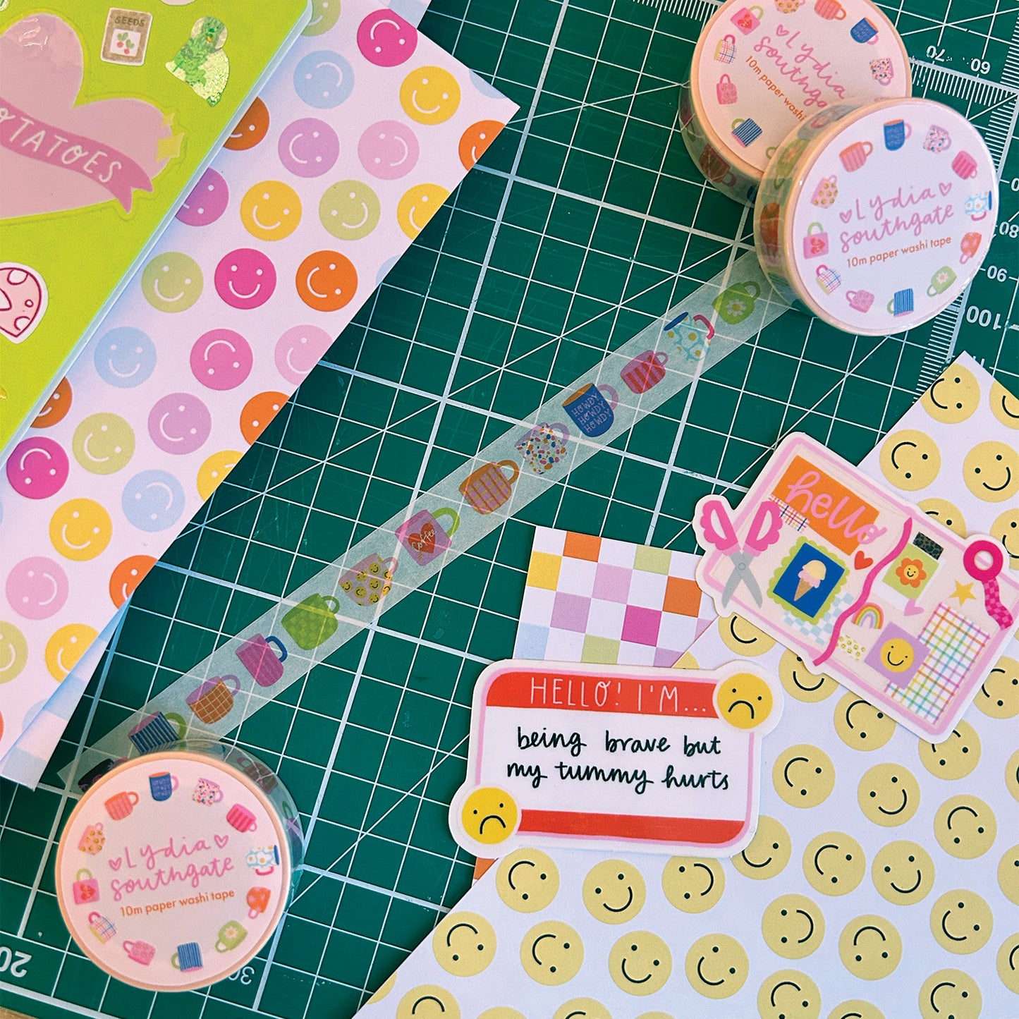 Colourful Mugs Washi Tape
