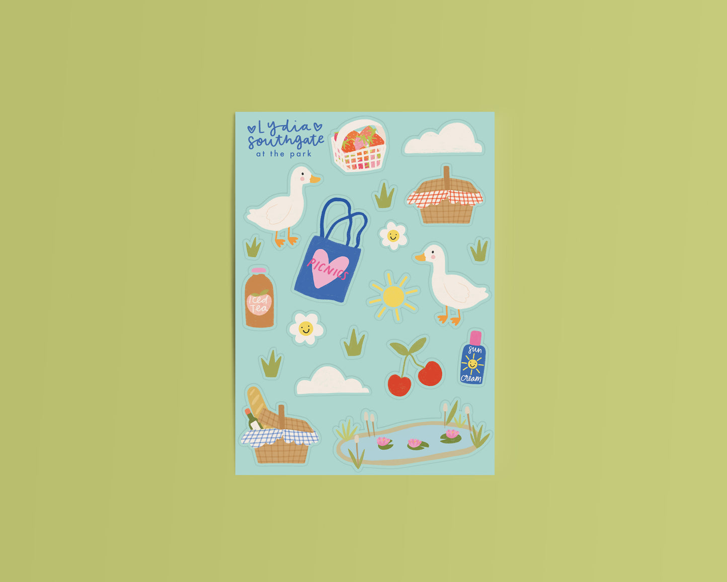 At the Park Sticker Sheet