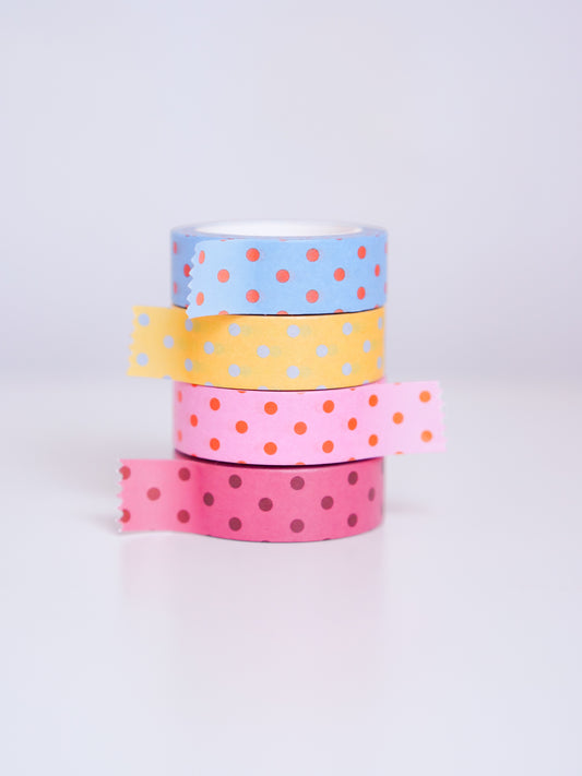 Yellow and Blue Spot Washi Tape