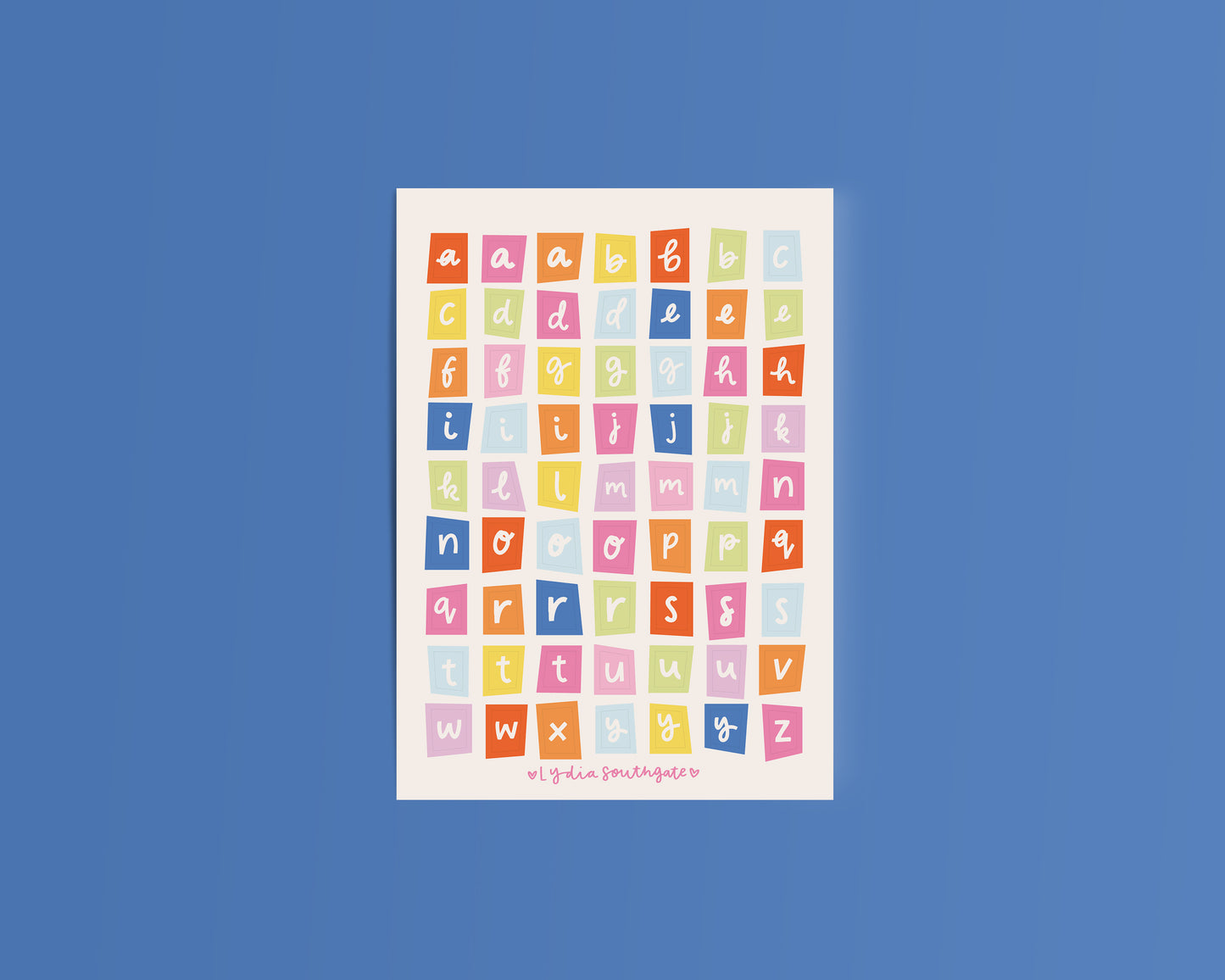 Magazine Letters Sticker Sheets (5 colour options)