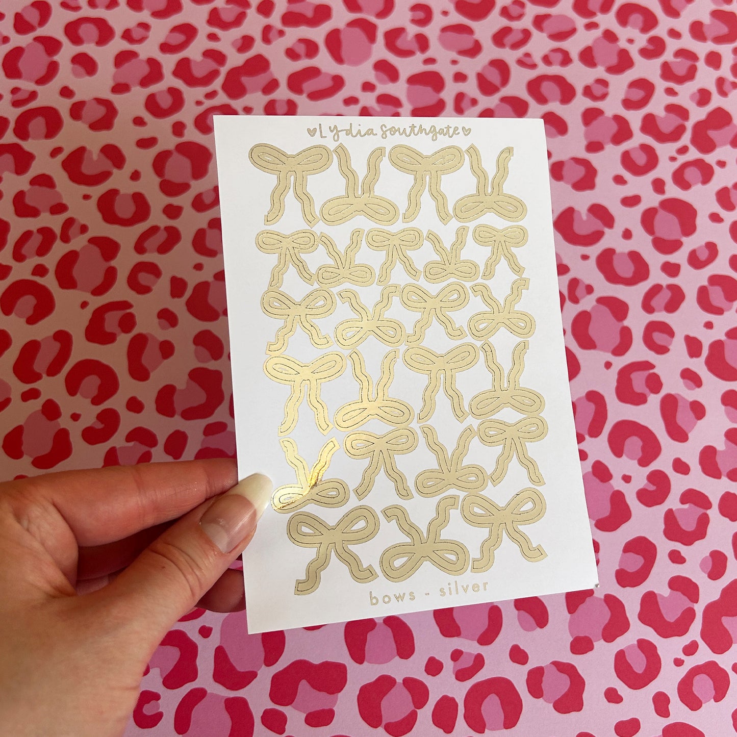 Metallic Bows Sticker Sheet