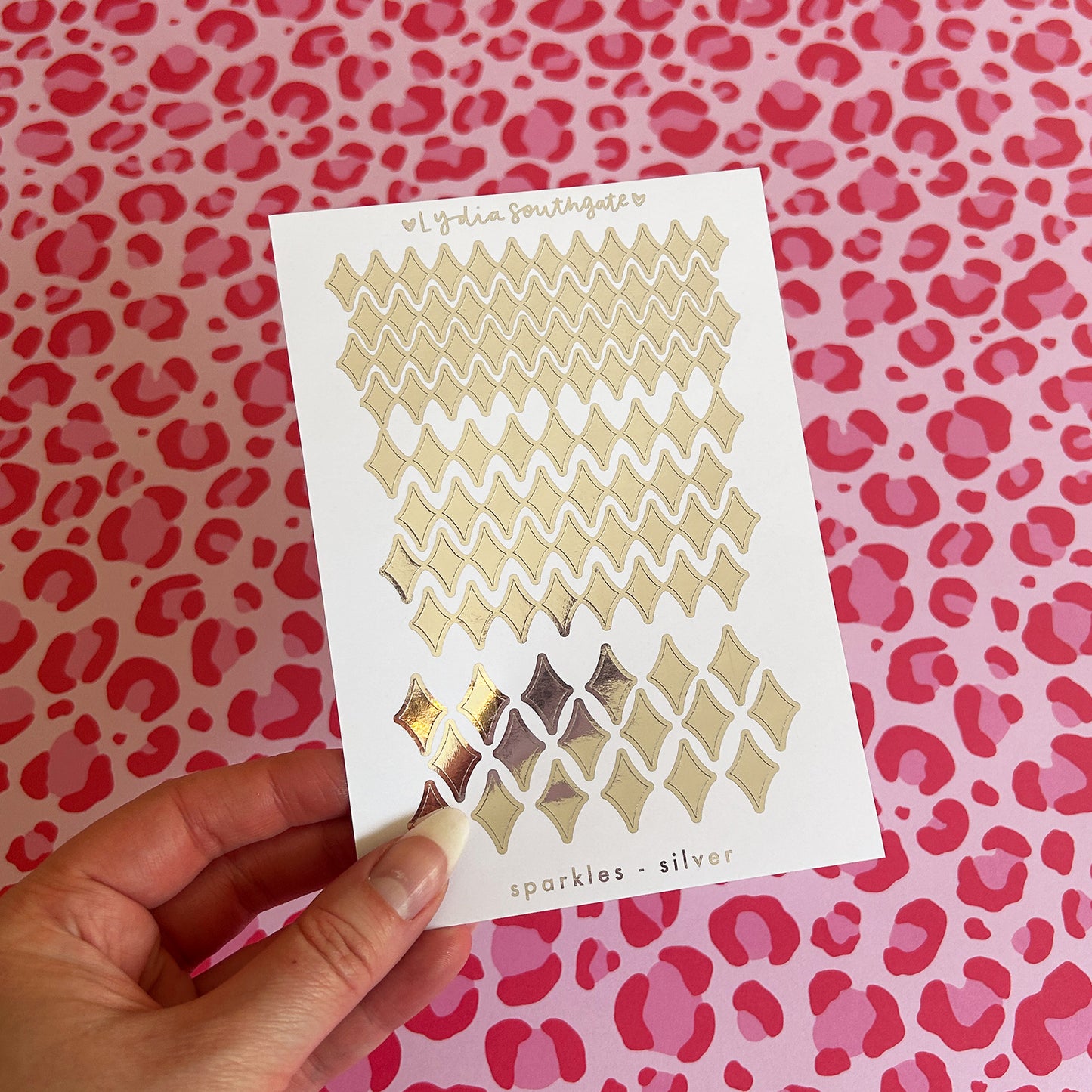 Metallic Sparkles Sticker Sheet