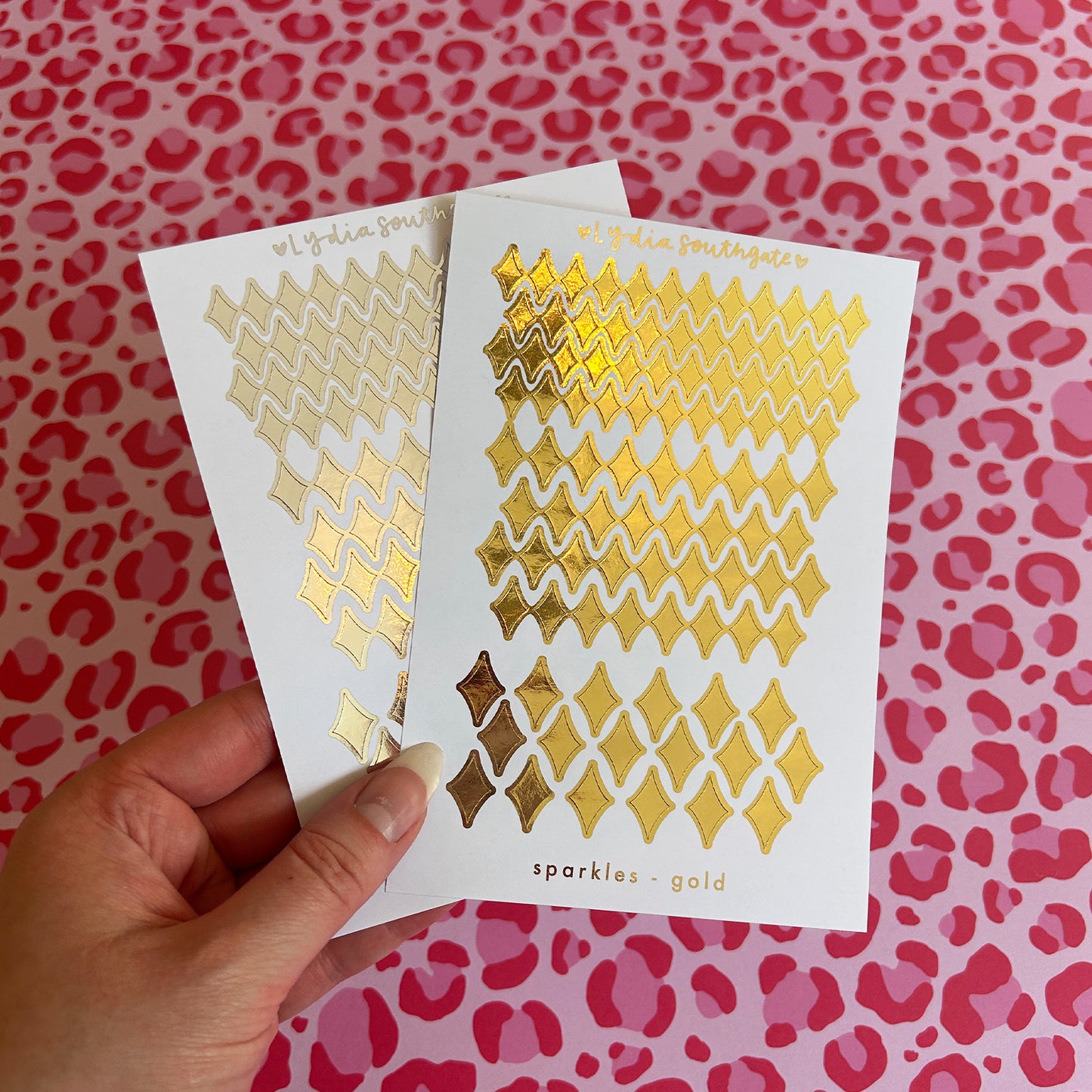 Metallic Sparkles Sticker Sheet