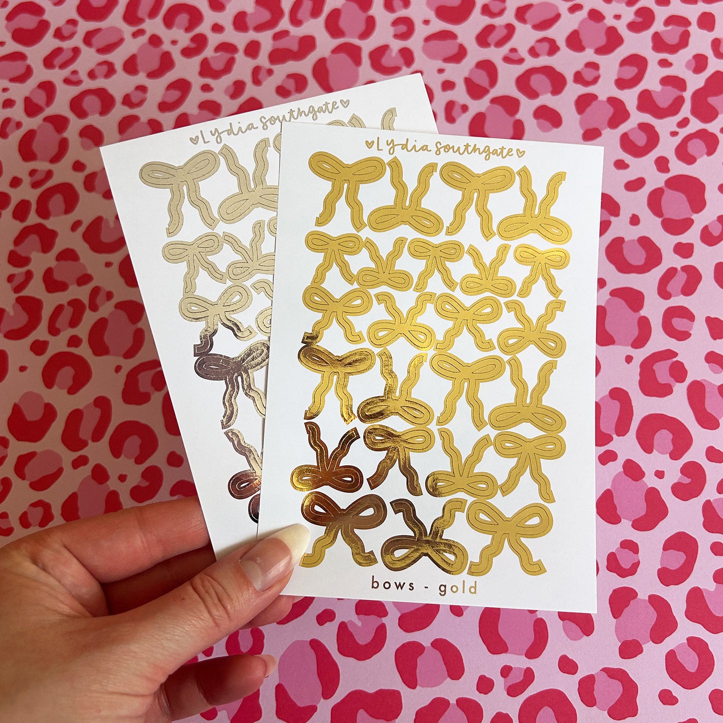 Metallic Bows Sticker Sheet