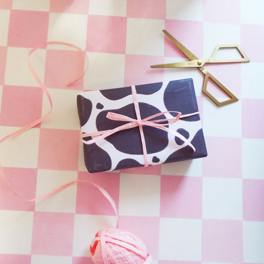 Cow Print Wrapping Paper Sheets