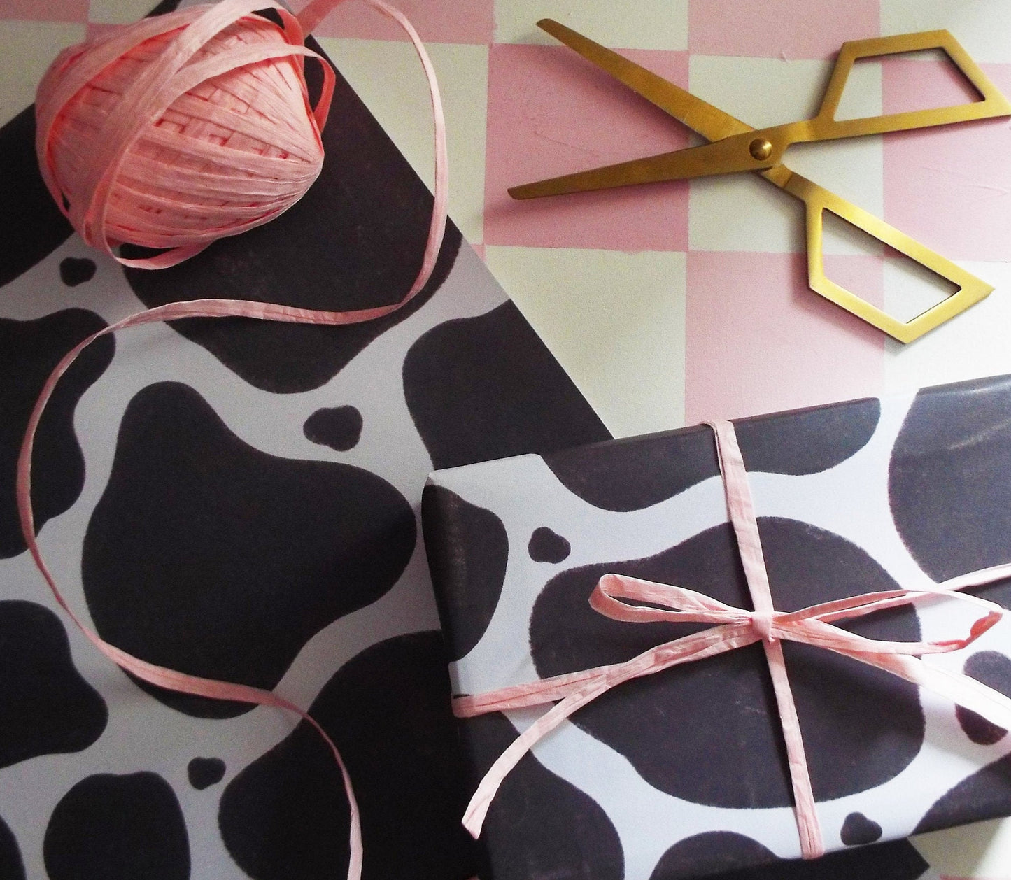 Cow Print Wrapping Paper Sheets