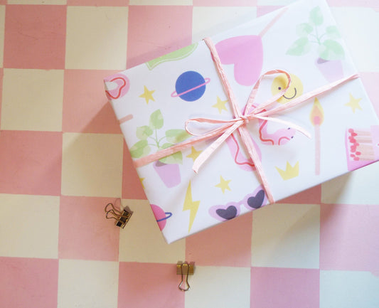 Fun Print Wrapping Paper Sheets