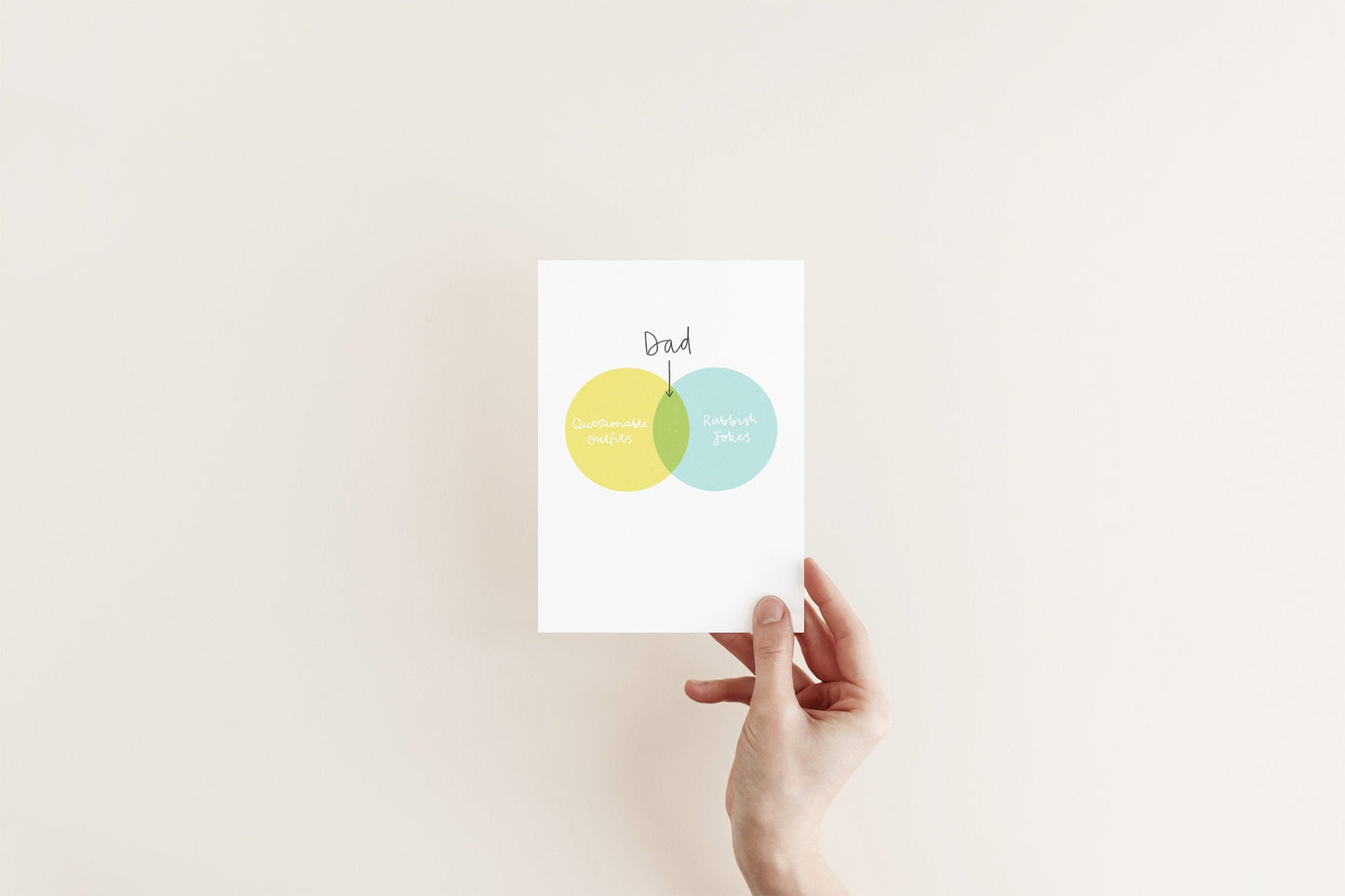 Dad Birthday Venn Diagram Card