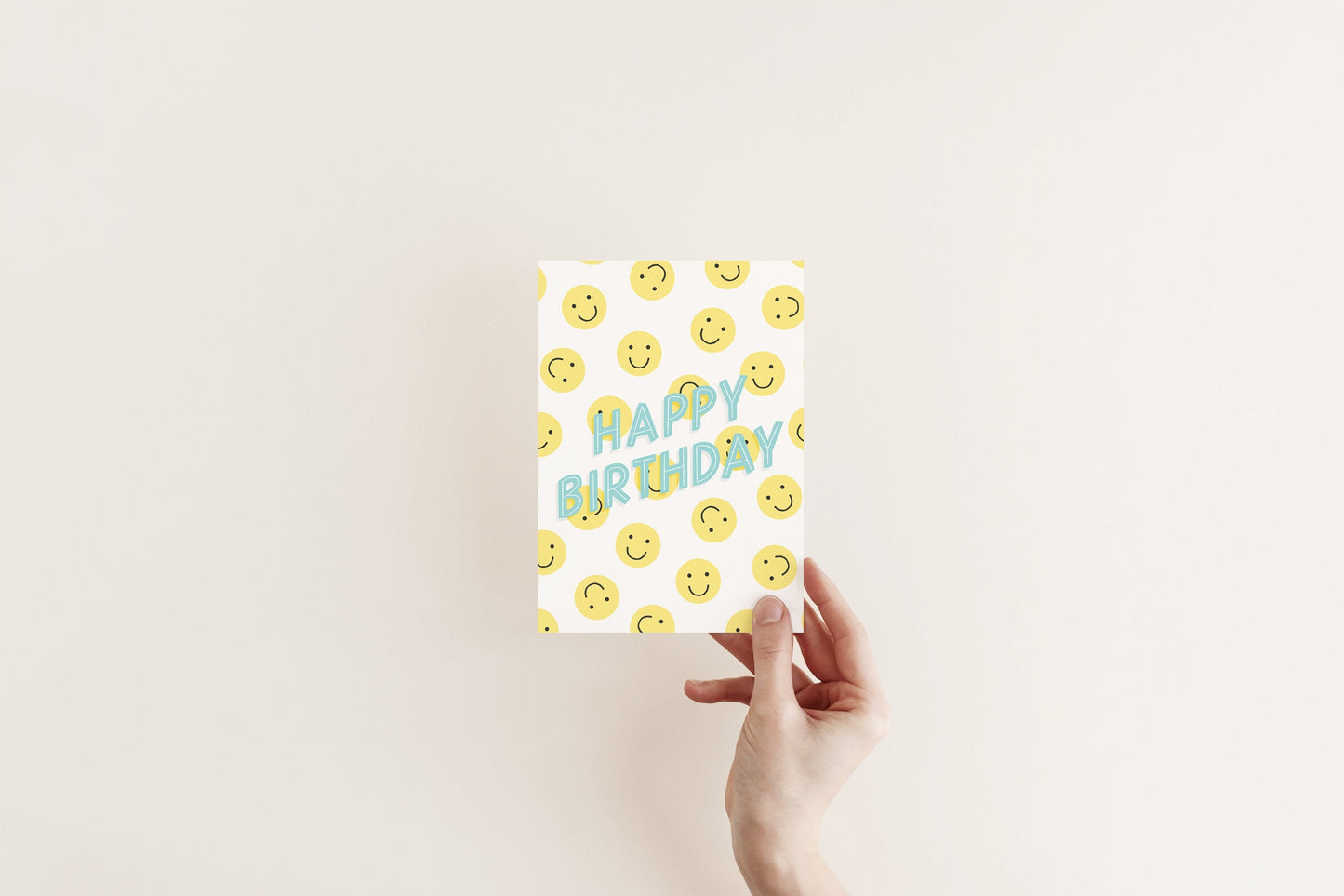 Happy Birthday Smiley Faces Card