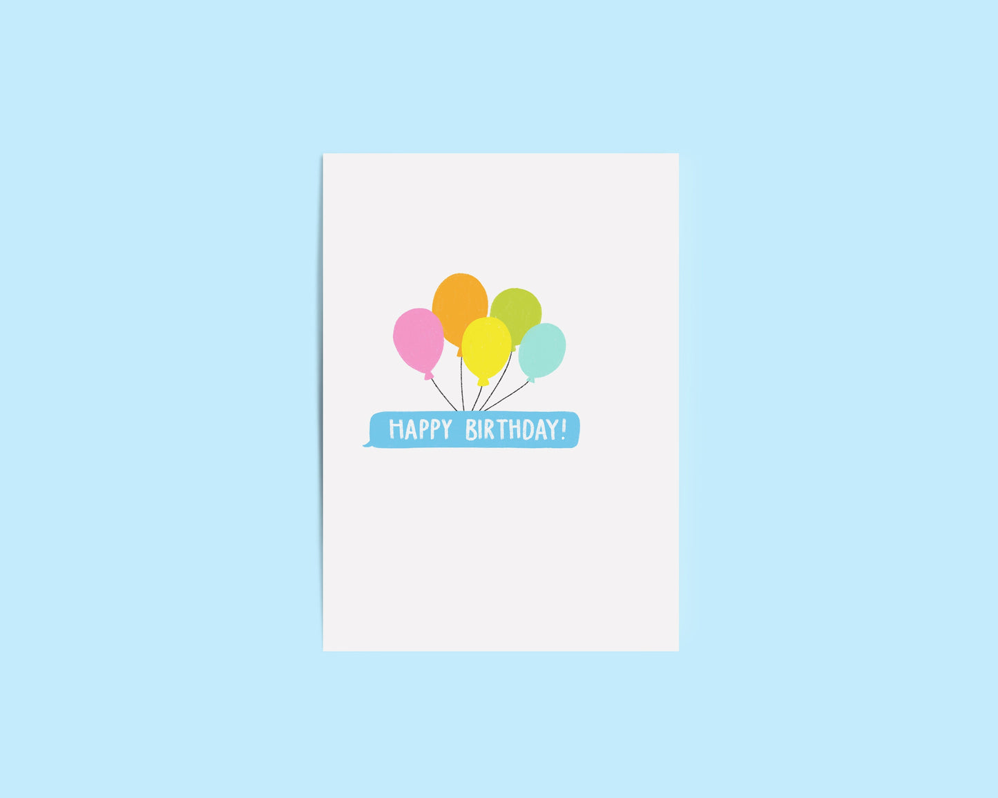 Balloons Happy Birthday Card