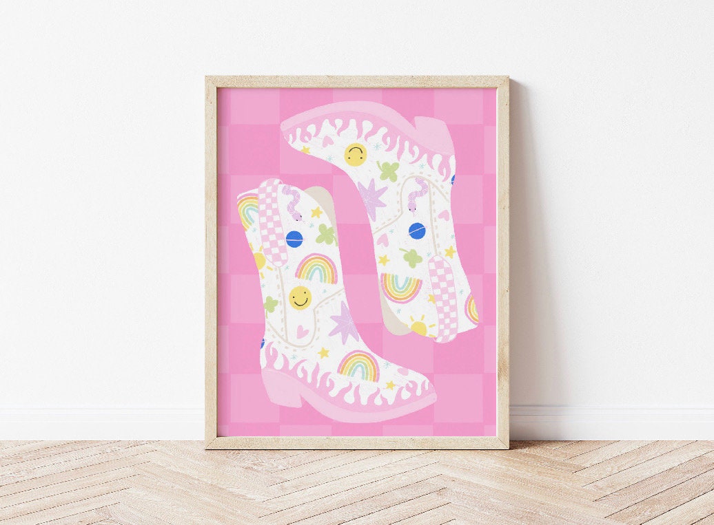 Cowboy Boots Print