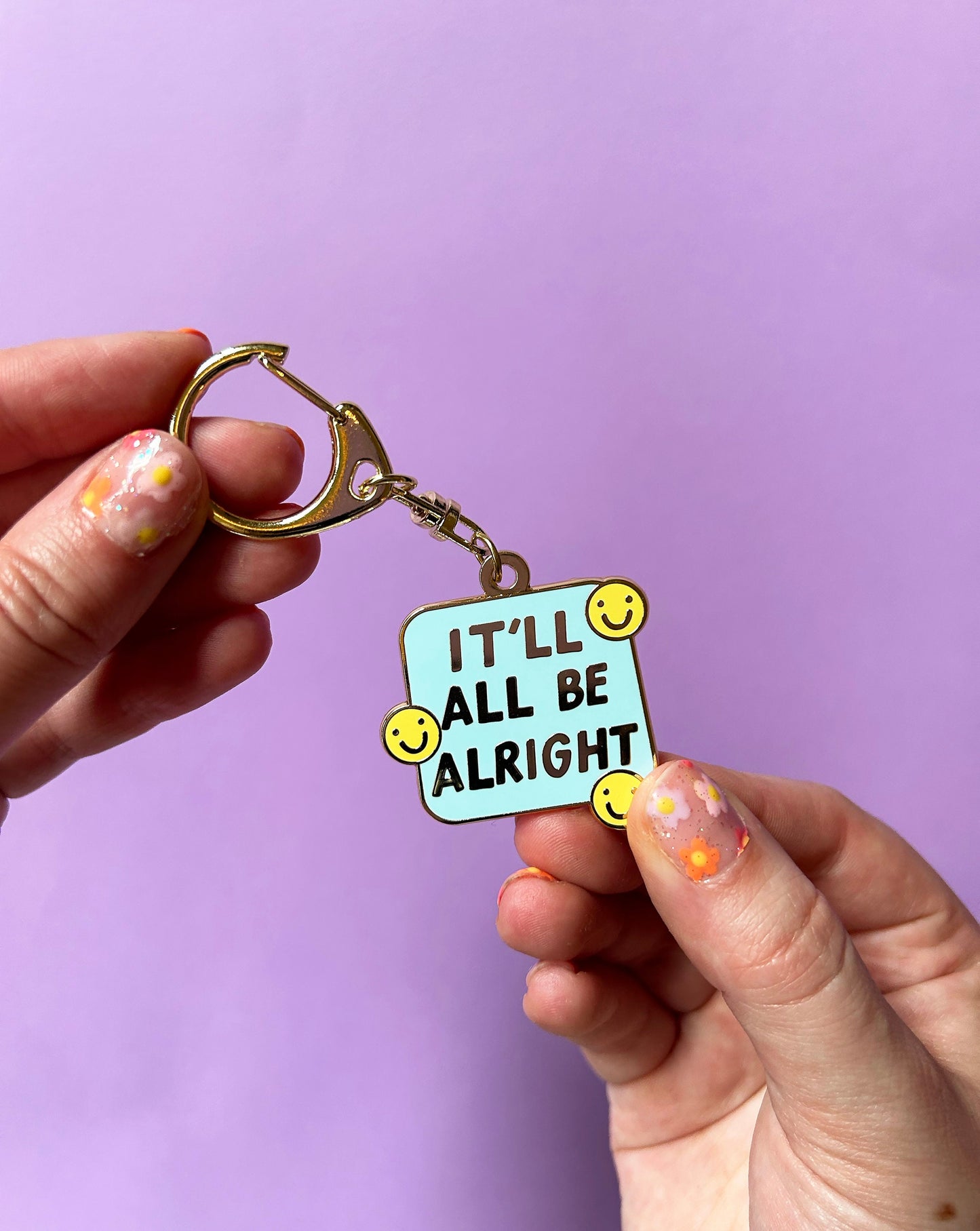 It'll All Be Alright Enamel Keyring