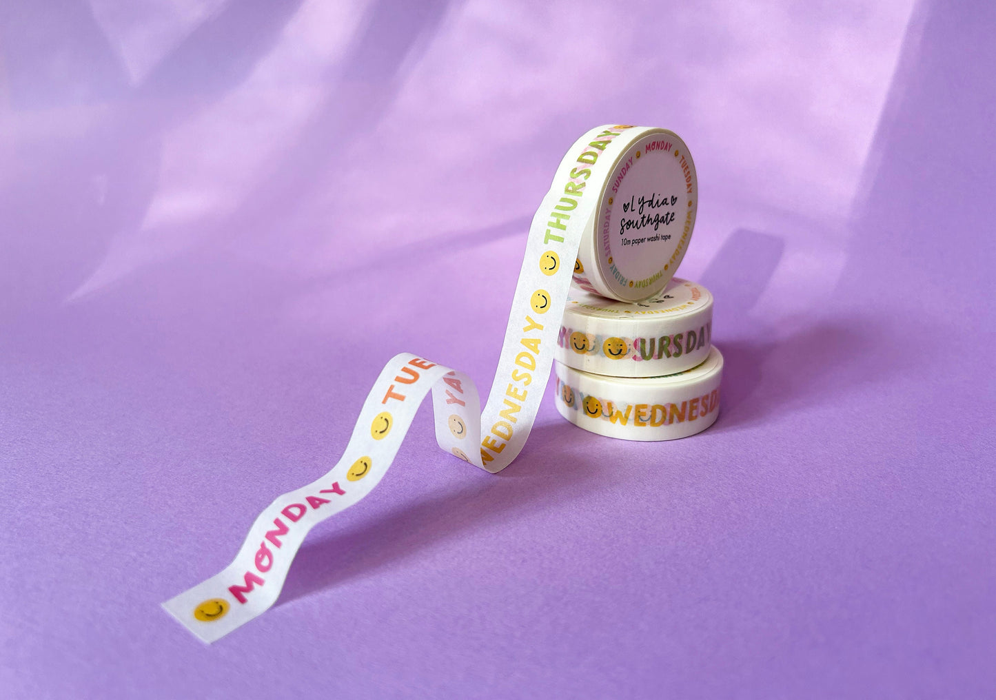 Days of the Week Washi Tape