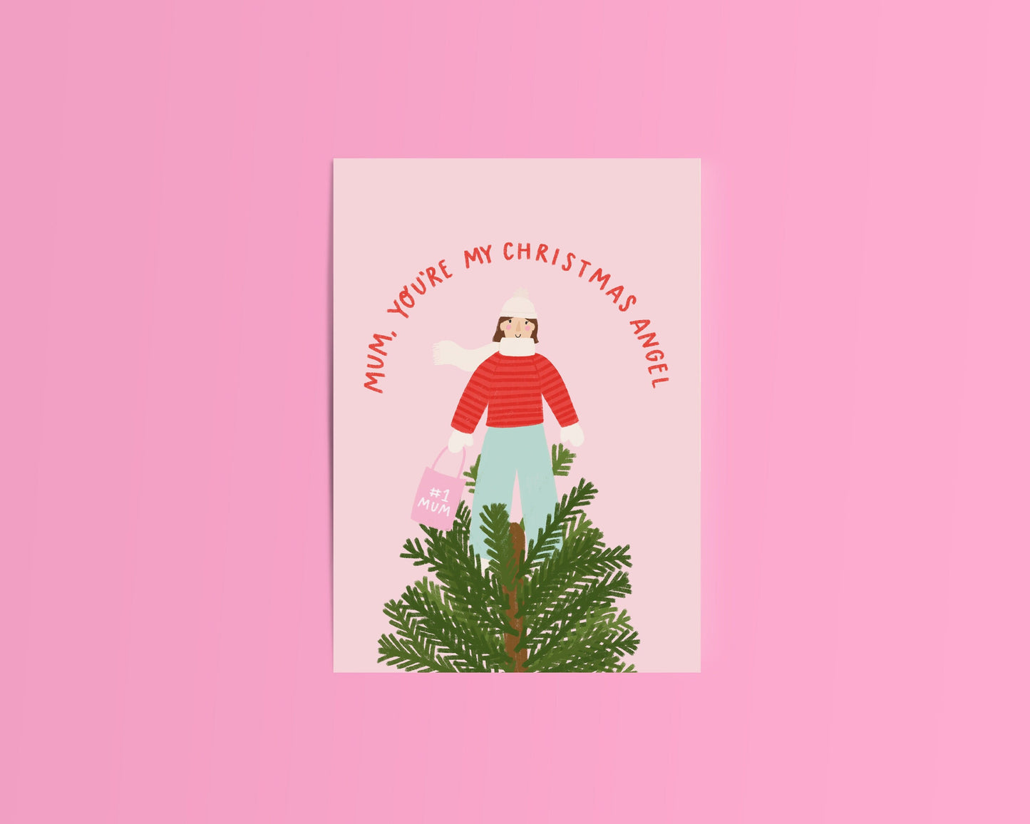 Mum, You're My Christmas Angel Christmas Card