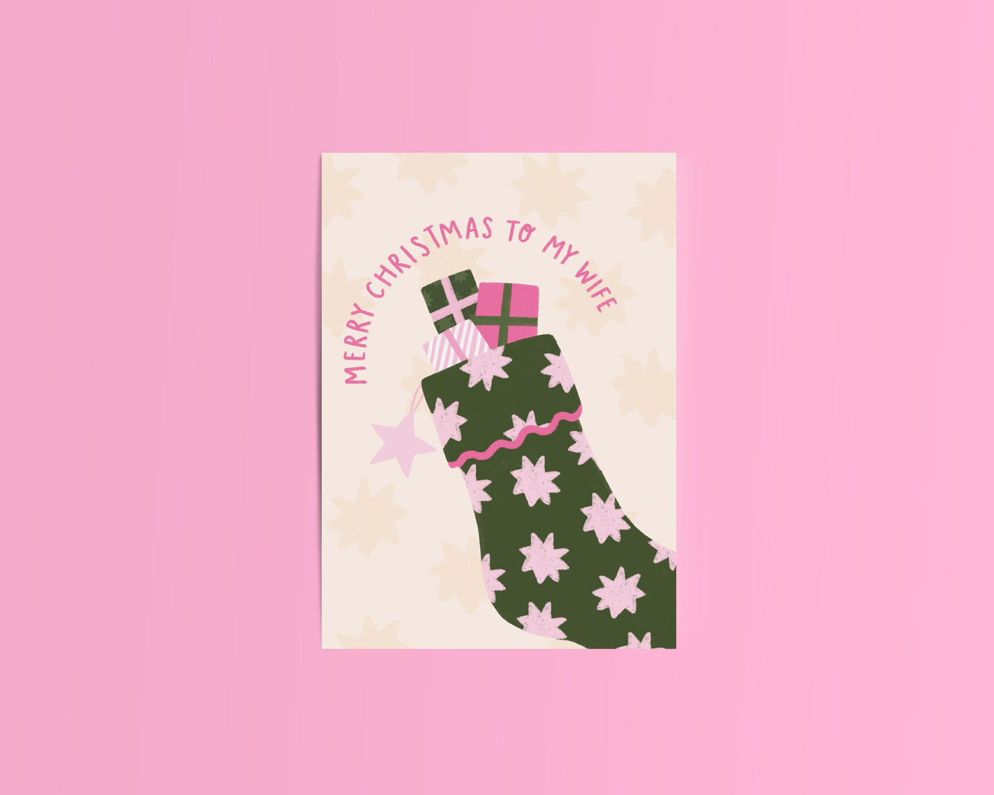 Merry Christmas to my Wife Christmas Card