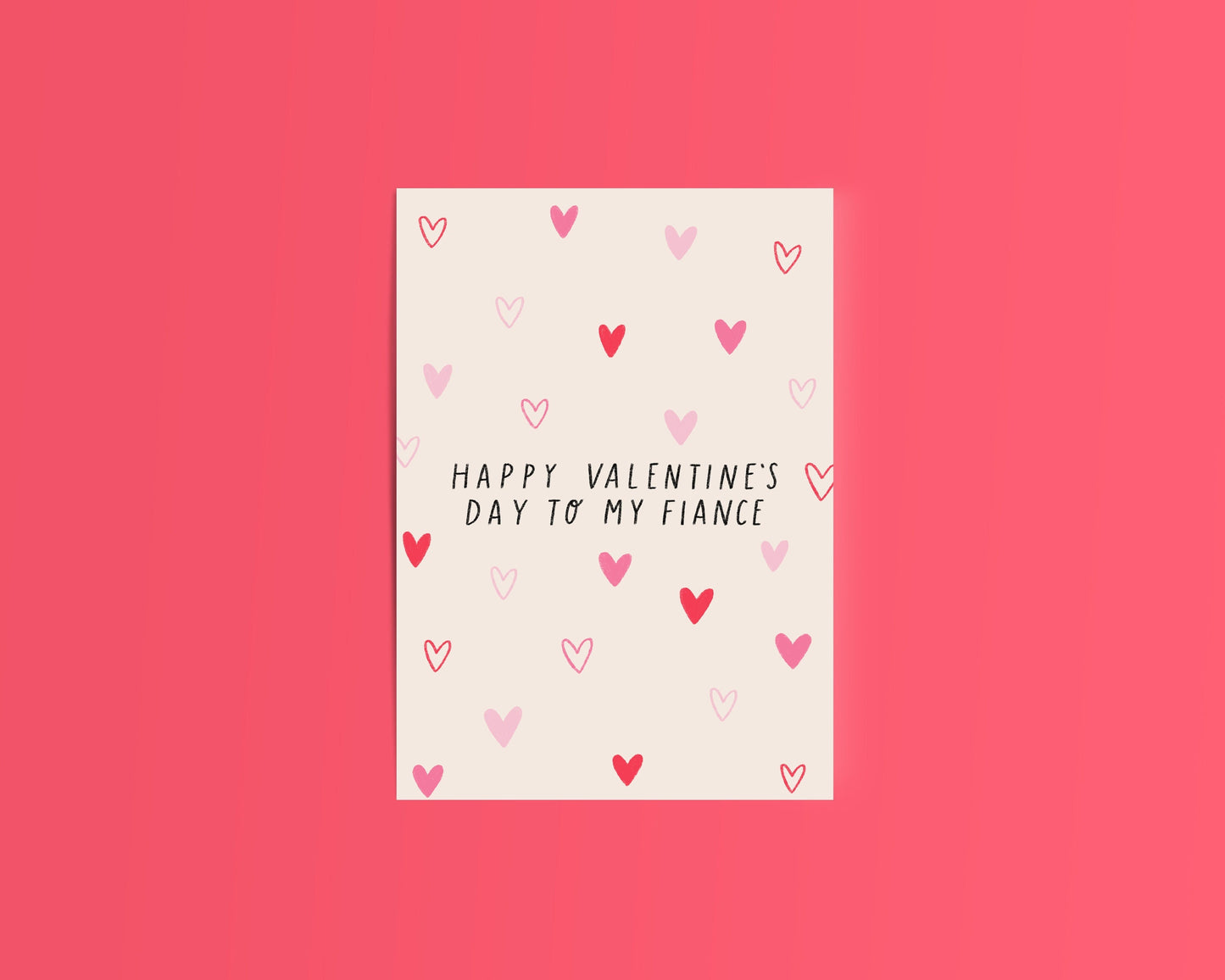 Happy Valentine's Day To My Fiance Valentine's Card