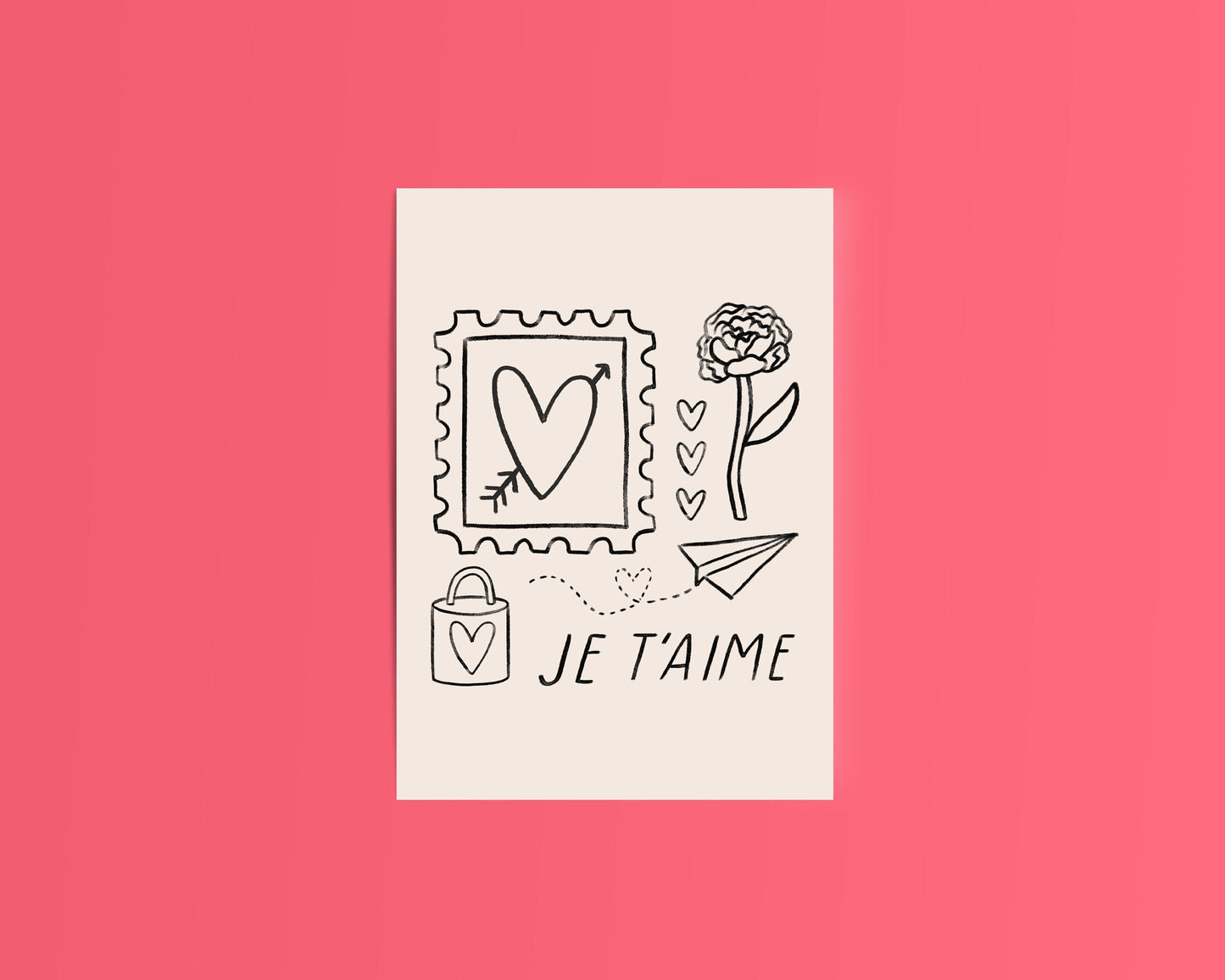 Je T'aime Card