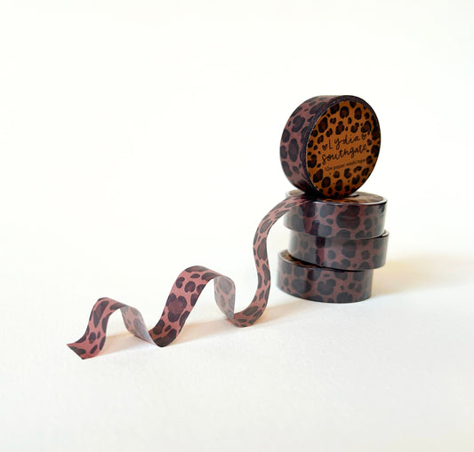 Brown Leopard Print Washi Tape