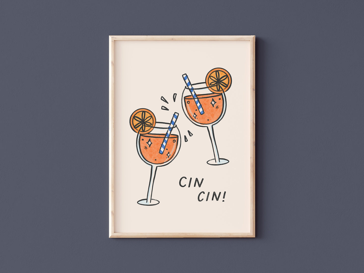 Italian Spritz Cin Cin Wall Art