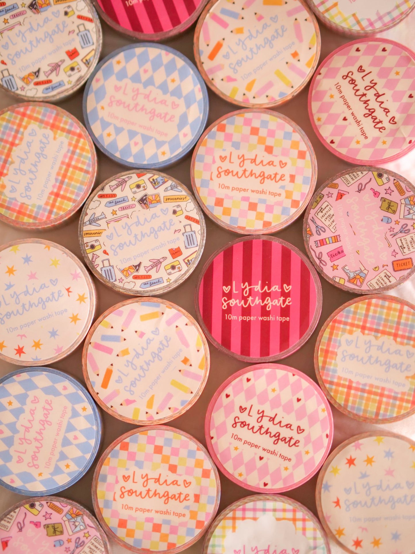 Sorbet Checkerboard Washi Tape