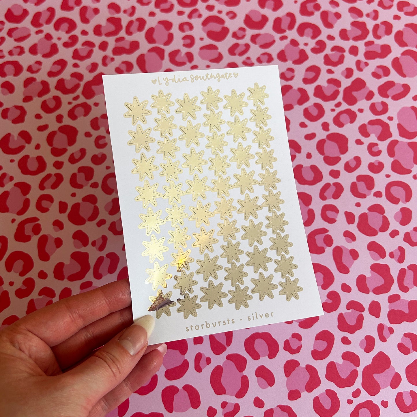 Metallic Starbursts Sticker Sheet