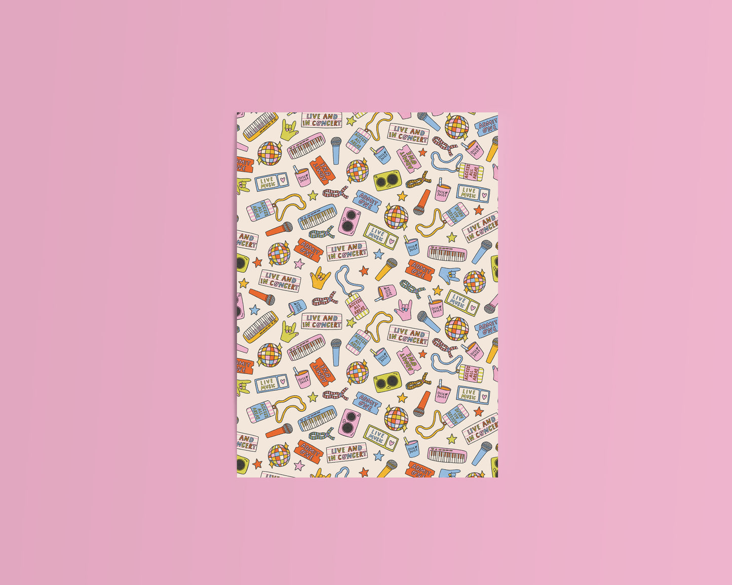 Summer Concert Themed Journal/Crafting Papers