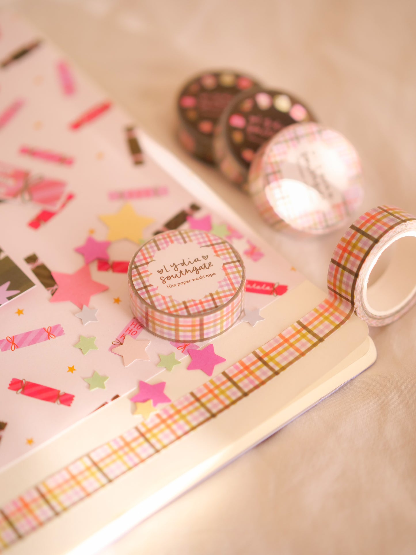 Festive Gingham Washi Tape
