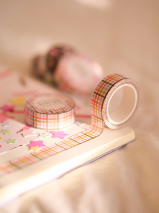 Festive Gingham Washi Tape