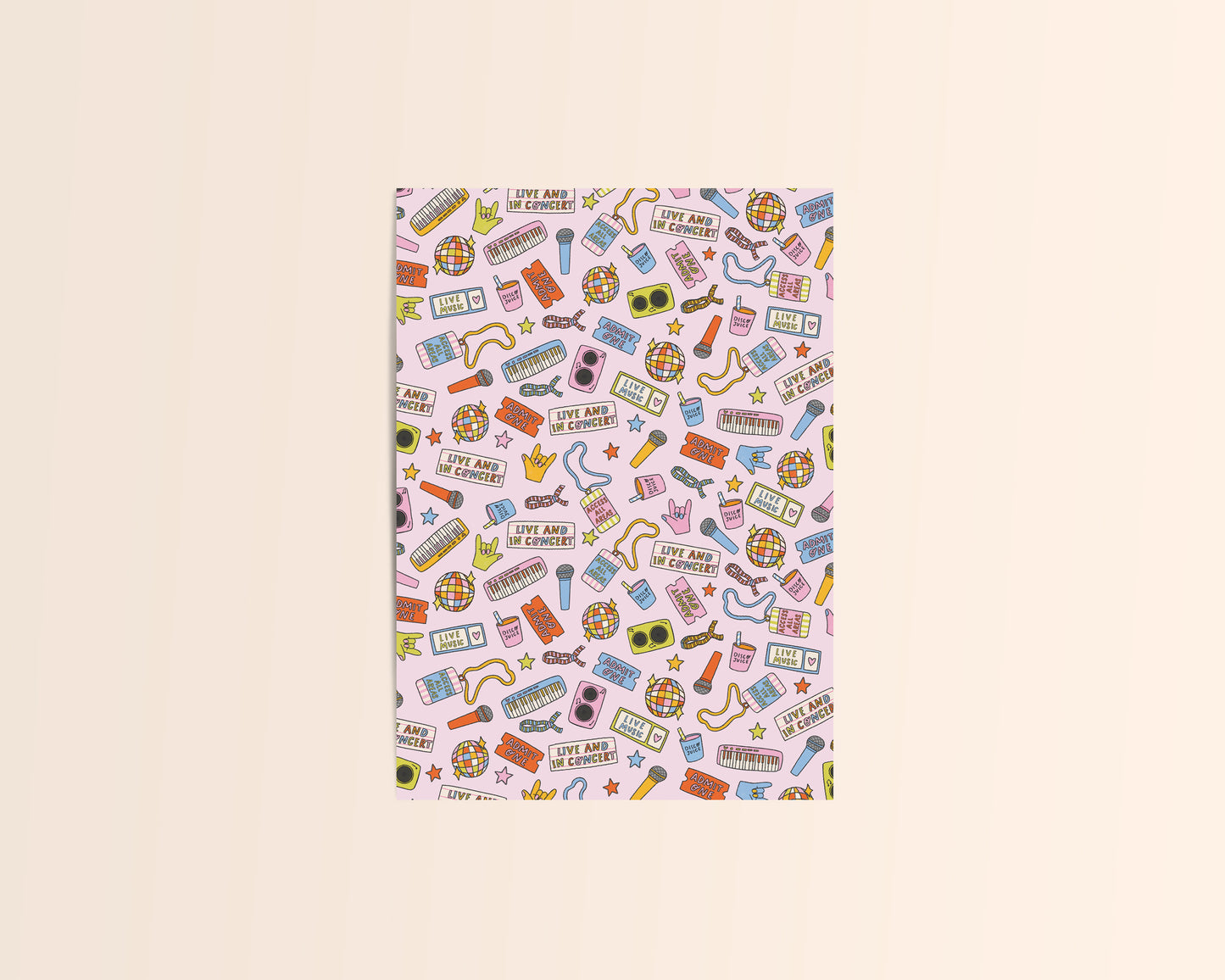 Summer Concert Themed Journal/Crafting Papers