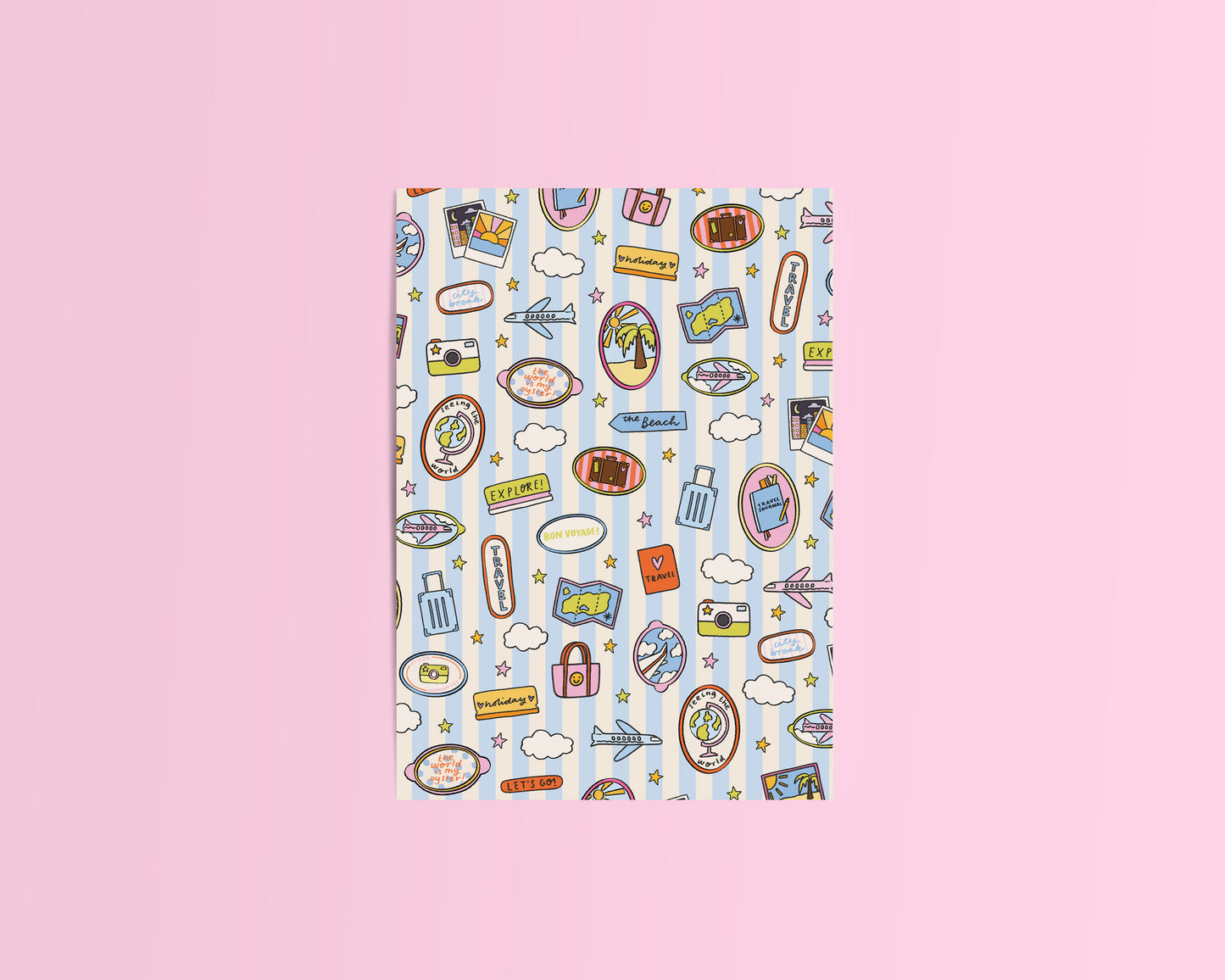 Travel Themed Journal/Crafting Papers