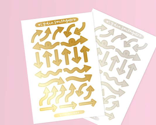 Metallic Arrows Mini Sticker Sheet
